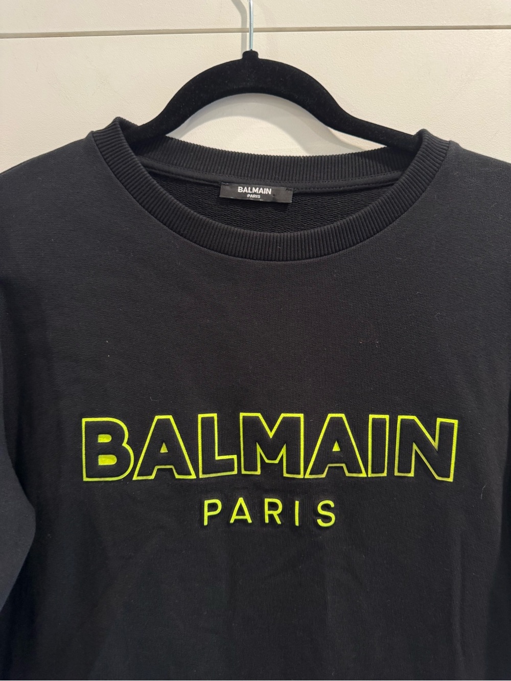 Balmain black neon logo sweatshirt - Picture 2 of 5